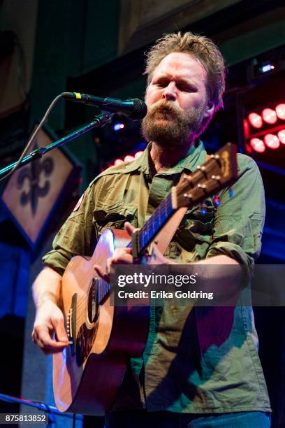 Taylor of Hiss Golden Messenger performs at Tipitina's on November 17, 2017 in New Orleans, Louisiana.