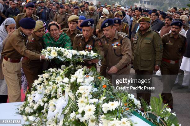Wreath laying ceremony of Sub-Inspector Imran Tak was performed with full honours in Jammu and Kashmirs Udhampur . The Sub-Inspector was killed in a...