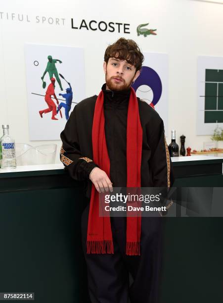Tom Grennan attends Lacoste VIP Lounge during 2017 ATP World Tour Semi- Finals at The O2 Arena on November 18, 2017 in London, England.