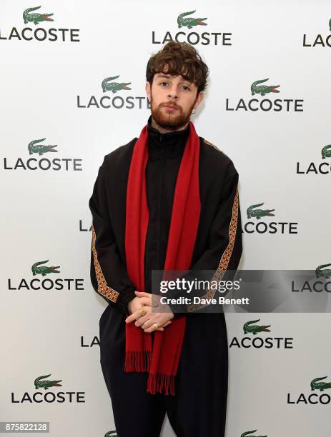 Tom Grennan attends Lacoste VIP Lounge during 2017 ATP World Tour Semi- Finals at The O2 Arena on November 18, 2017 in London, England.
