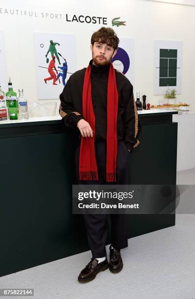 Tom Grennan attends Lacoste VIP Lounge during 2017 ATP World Tour Semi- Finals at The O2 Arena on November 18, 2017 in London, England.