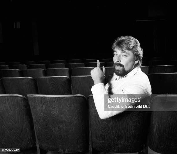 Jürgen von der Lippe Fotosession für Plattencover "Ein Mann Show"