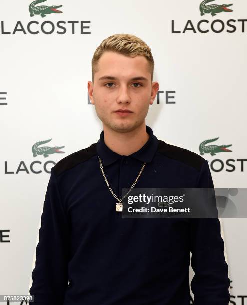 Rafferty Law attends Lacoste VIP Lounge during 2017 ATP World Tour Semi- Finals at The O2 Arena on November 18, 2017 in London, England.