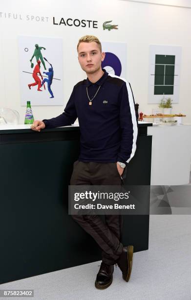 Rafferty Law attends Lacoste VIP Lounge during 2017 ATP World Tour Semi- Finals at The O2 Arena on November 18, 2017 in London, England.