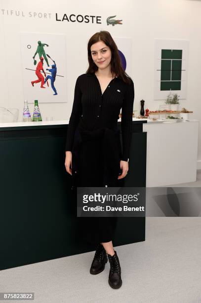 Amber Anderson attends Lacoste VIP Lounge during 2017 ATP World Tour Semi- Finals at The O2 Arena on November 18, 2017 in London, England.