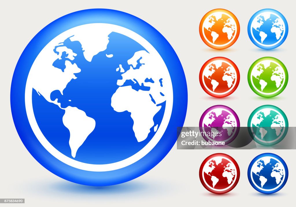 Globe with World Map.