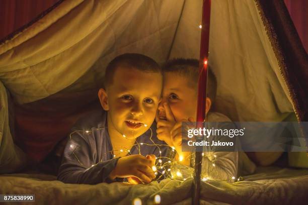 boys in tent - national day in sweden 2017 stock pictures, royalty-free photos & images