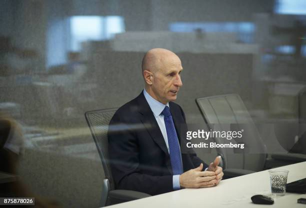 Mayo Schmidt, president and chief executive officer of Hydro One Ltd., speaks during an interview in Toronto, Ontario, Canada, on Thursday, Nov. 16,...