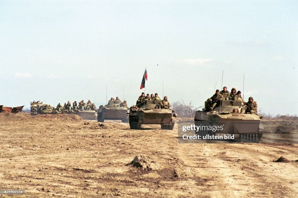 Russische Panzer / Tschetschenienkrieg