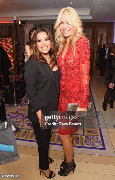 Eva Longoria and Melissa Odabash attend the 8th Global Gift Gala London in aid of Great Ormond Street Hospital Children's Charity at Corinthia Hotel...