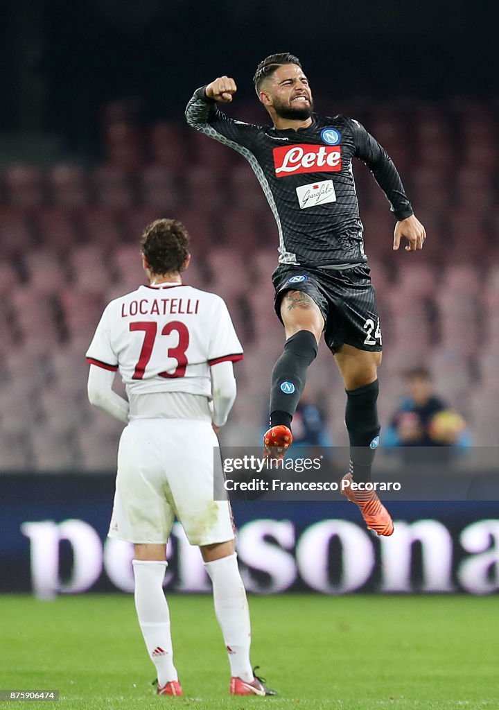 SSC Napoli v AC Milan - Serie A