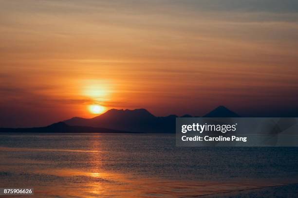 seascape of east nusa tenggara, indonesia. - caroline pang stock pictures, royalty-free photos & images