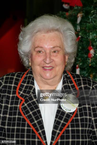 Princess Pilar de Borbon attends the inauguration of the Nuevo Futuro market in the Palacio de Cristal in Madrid. Spain. November 18, 2017