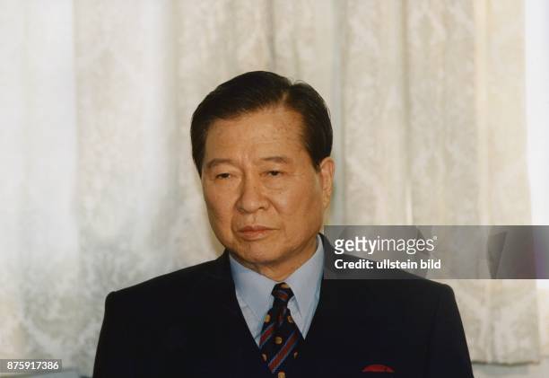 Der Präsident von Südkorea Kim Dae Jung. Aufgenommen 1998.