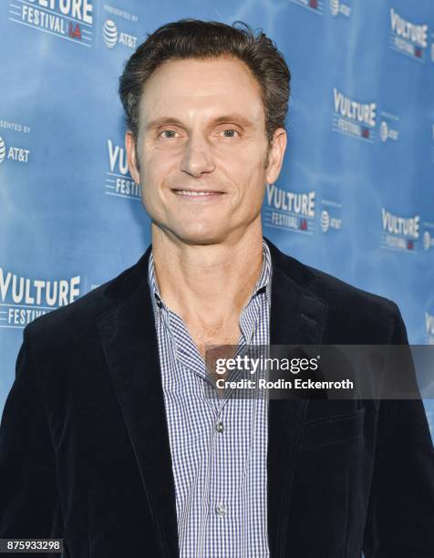 Actor Tony Goldwyn attends the Scandal: Final Season Panel at Vulture Festival Los Angeles at Hollywood Roosevelt Hotel on November 18, 2017 in...