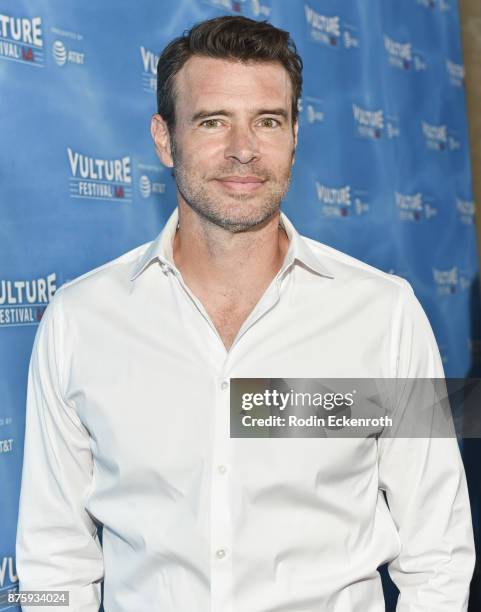 Actor Scott Foley attends the Scandal: Final Season Panel at Vulture Festival Los Angeles at Hollywood Roosevelt Hotel on November 18, 2017 in...