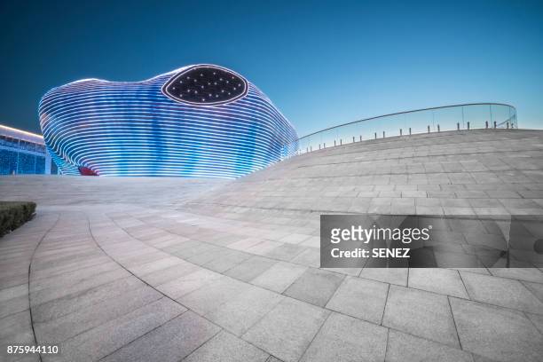 ordos museum - ordos museum stock pictures, royalty-free photos & images