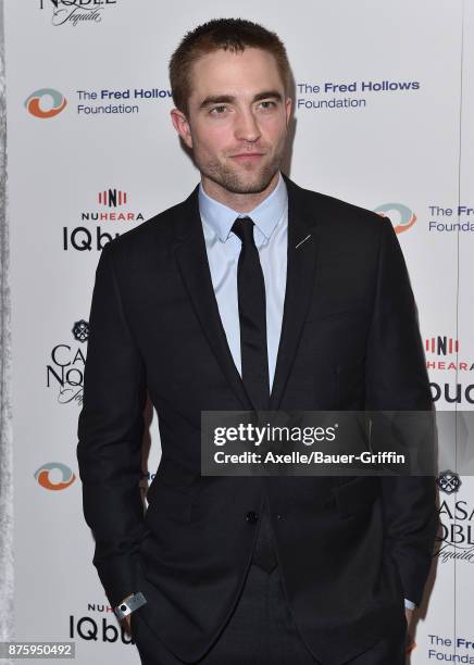 Actor Robert Pattinson arrives at the inaugural Los Angeles gala dinner in support of The Fred Hollows Foundation at DREAM Hollywood on November 15,...