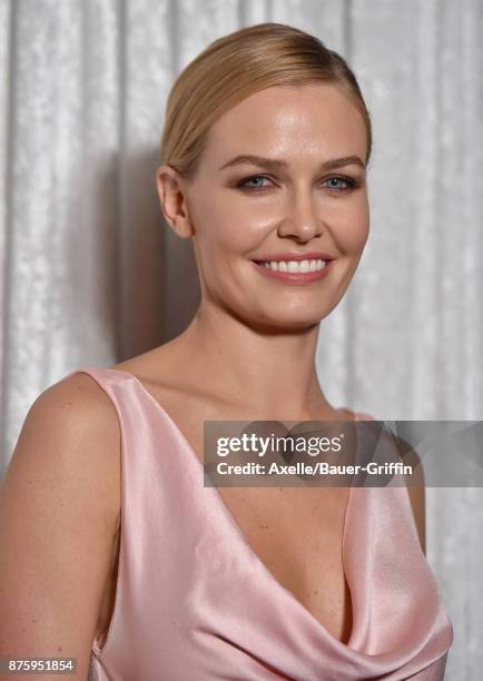 Model Lara Bingle arrives at the inaugural Los Angeles gala dinner in support of The Fred Hollows Foundation at DREAM Hollywood on November 15, 2017...