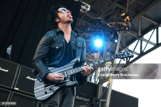 Synyster Gates of Avenged Sevenfold performs during the 2009 Rock On The Range festival at Columbus Crew Stadium on May 17, 2009 in Columbus, Ohio.