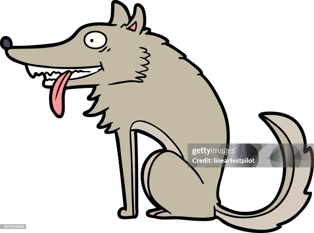 Hungry Cartoon Wolf High-Res Vector Graphic - Getty Images