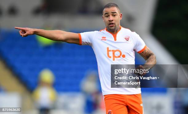 Blackpool's Kyle Vassell during the Sky Bet League One match between Peterborough United and Blackpool at ABAX Stadium on November 18, 2017 in...