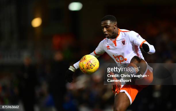 Blackpool's Viv Solomon-Otabor during the Sky Bet League One match between Peterborough United and Blackpool at ABAX Stadium on November 18, 2017 in...