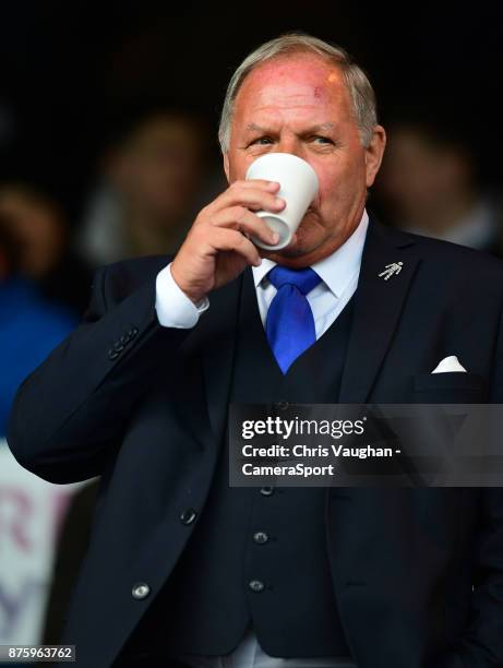 Peterborough United's director of football Barry Fry during the Sky Bet League One match between Peterborough United and Blackpool at ABAX Stadium on...