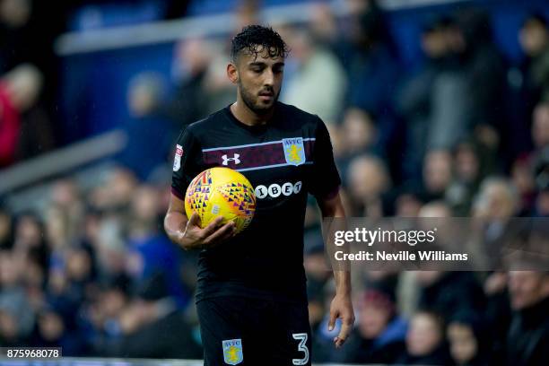 Neil Taylor of Aston Villa during the Sky Bet Championship match between Queens Park Rangers and Aston Villa at Loftus Road on November 18, 2017 in...