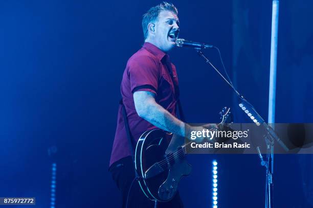 Josh Home of Queens of the Stone Age performs at Wembley Arena on November 18, 2017 in London, England.