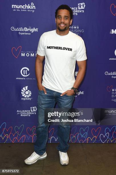 Michael Ealy attends the Alliance of Moms Raising Baby presented by CuddleBright on November 18, 2017 in Los Angeles, California.