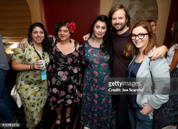 Donia Jarrar, writer Randa Jaffar, writer Rachel McKibbens, writer/producer Ross Duffer and actor Amber Tamblyn attend Vulture Festival LA Presented...