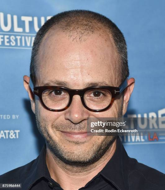 Screenwriter Damon Lindelof attends the "Discuss TV" panel at Vulture Festival Los Angeles at Hollywood Roosevelt Hotel on November 18, 2017 in...