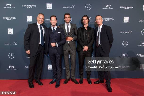 Mercedes-Benz Switzerland Marc Langenbrinck, CEO IWC Schaffhausen Christoph Grainger-Herr, Jan Frodeno, Patrick Seabase and CEO Laureus Jonathan Hill...