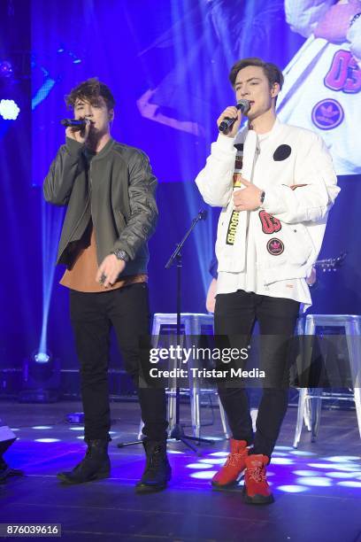 Roman Lochmann and Heiko Lochmann of the duo Die Lochis perform the Stylorama on November 18, 2017 in Dortmund, Germany.