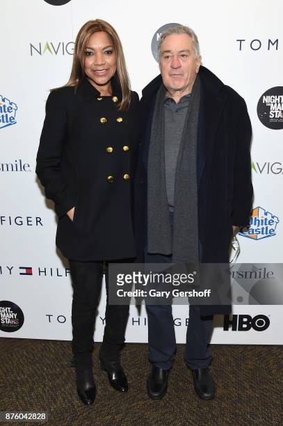 Actors Grace Hightower and Robert De Niro attend HBO's Night Of Too Many Stars: America Unites For Autism Programs at The Theater at Madison Square...