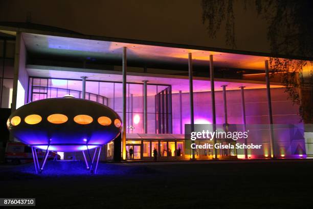 General view during the PIN Party 'Let's party 4 art' at Pinakothek der Moderne on November 18, 2017 in Munich, Germany.