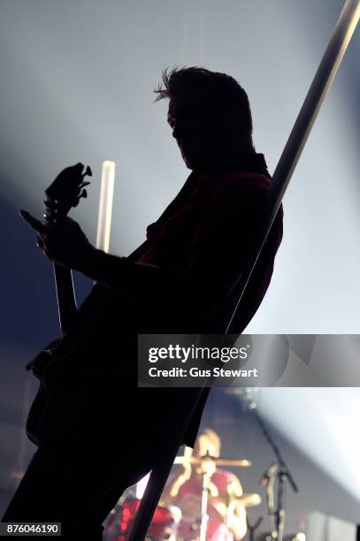 Josh Homme of Queens of the Stone Age performs on stage at Wembley Arena on November 18, 2017 in London, England.