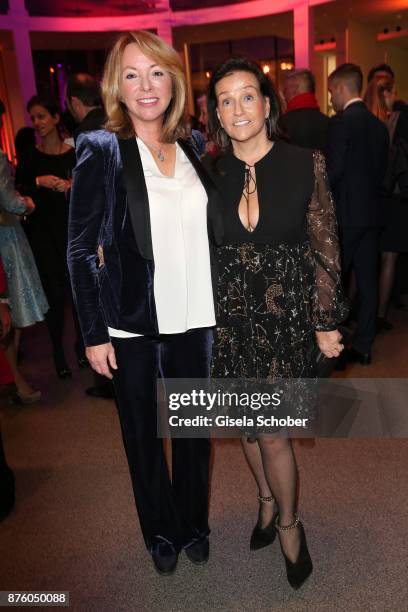 Sabine Frohwitter and Karin Holler during the PIN Party 'Let's party 4 art' at Pinakothek der Moderne on November 18, 2017 in Munich, Germany.