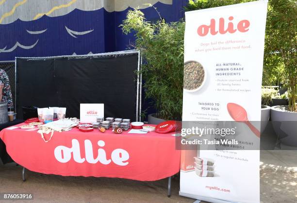 Ollie pet products as seen at the Ollie Pupsgiving Gathering at Platform LA on November 18, 2017 in Los Angeles, California.