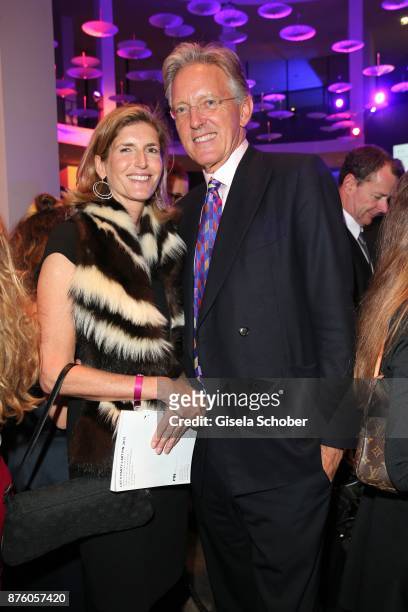 Ludwig zu Salm-Salm and wife Ulrike zu Salm-Salm during the PIN Party 'Let's party 4 art' at Pinakothek der Moderne on November 18, 2017 in Munich,...