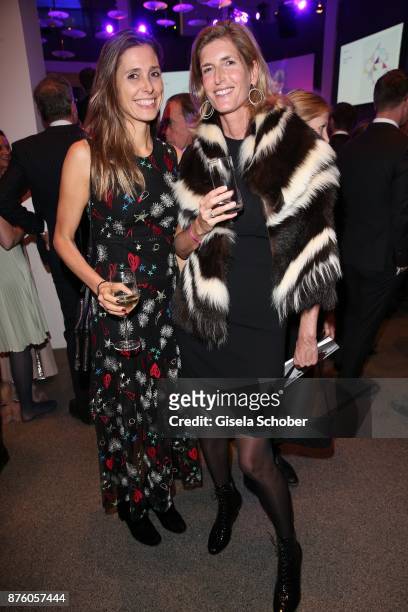 Conny Lehmann, Ulrike zu Salm-Salm during the PIN Party 'Let's party 4 art' at Pinakothek der Moderne on November 18, 2017 in Munich, Germany.