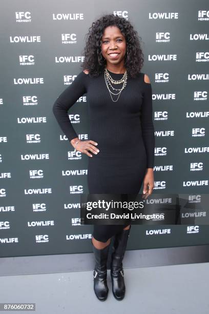 Actress Nicki Micheaux attends a screening of IFC Midnight's "Lowlife" at the Mark Goodson Screening Room on November 18, 2017 in Los Angeles,...
