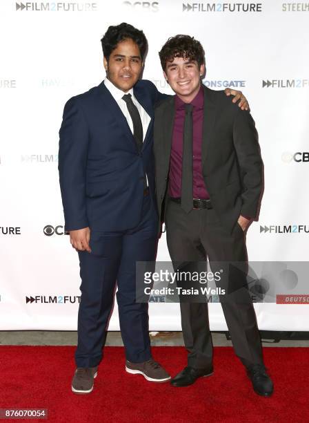 Amir Malekpour and Damian Vasquez at the Film2Future Year 2 Awards Ceremony on November 16, 2017 in Los Angeles, California.