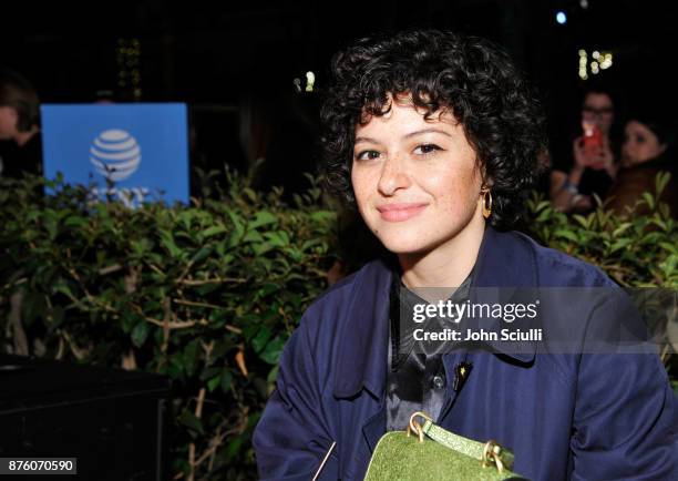 Actor Alia Shawkat at the 'Search Party' cocktail reception during Vulture Festival LA presented by AT&T on November 18, 2017 in Hollywood,...