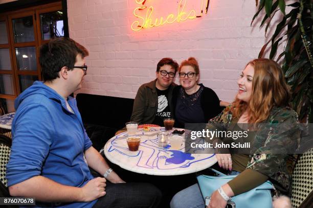 Festivalgoers at the 'Search Party' cocktail reception during Vulture Festival LA presented by AT&T on November 18, 2017 in Hollywood, California.