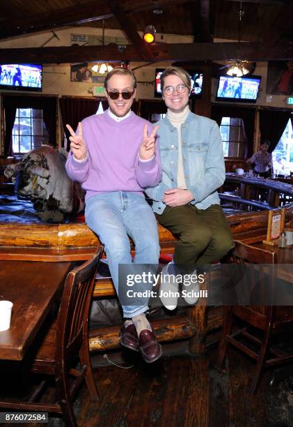 John Early and Jeffrey Self at the 'Search Party' scavenger hunt during Vulture Festival LA presented by AT&T on November 18, 2017 in Hollywood,...