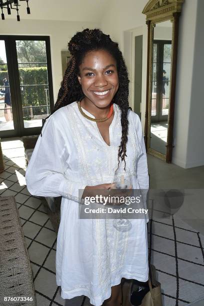 Judith Ohikuare attends the Barclays Uber Visa Card Launch Party in the Hollywood Hills on November 18, 2017 in Los Angeles, California.