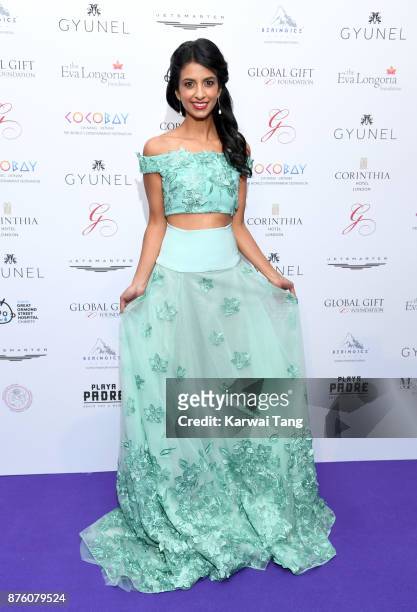 Konnie Huq attends The Global Gift gala held at the Corinthia Hotel on November 18, 2017 in London, England.