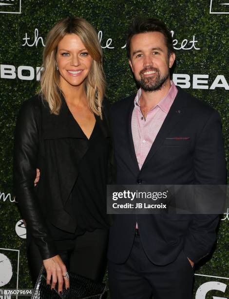 Rob McElhenney and Kaitlin Olson attend the 2017 GO Campaign Gala on November 18, 2017 in Los Angeles, California.